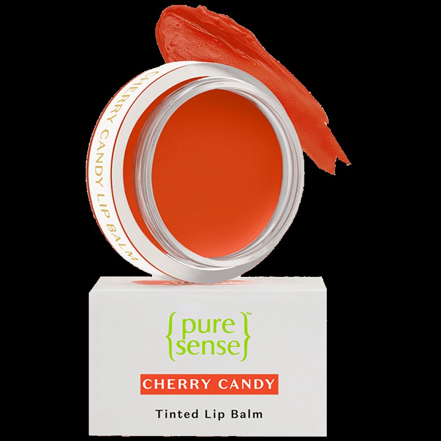 PureSense Cherry Candy Tinted Lip Balm - For Dry