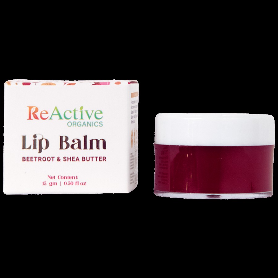 ReActive Organics Beetroot & Shea Butter Lip Balm