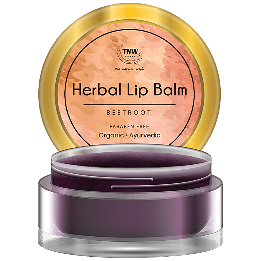 TNW-The Natural Wash Herbal Beetroot Lip Balm - Paraben-Free