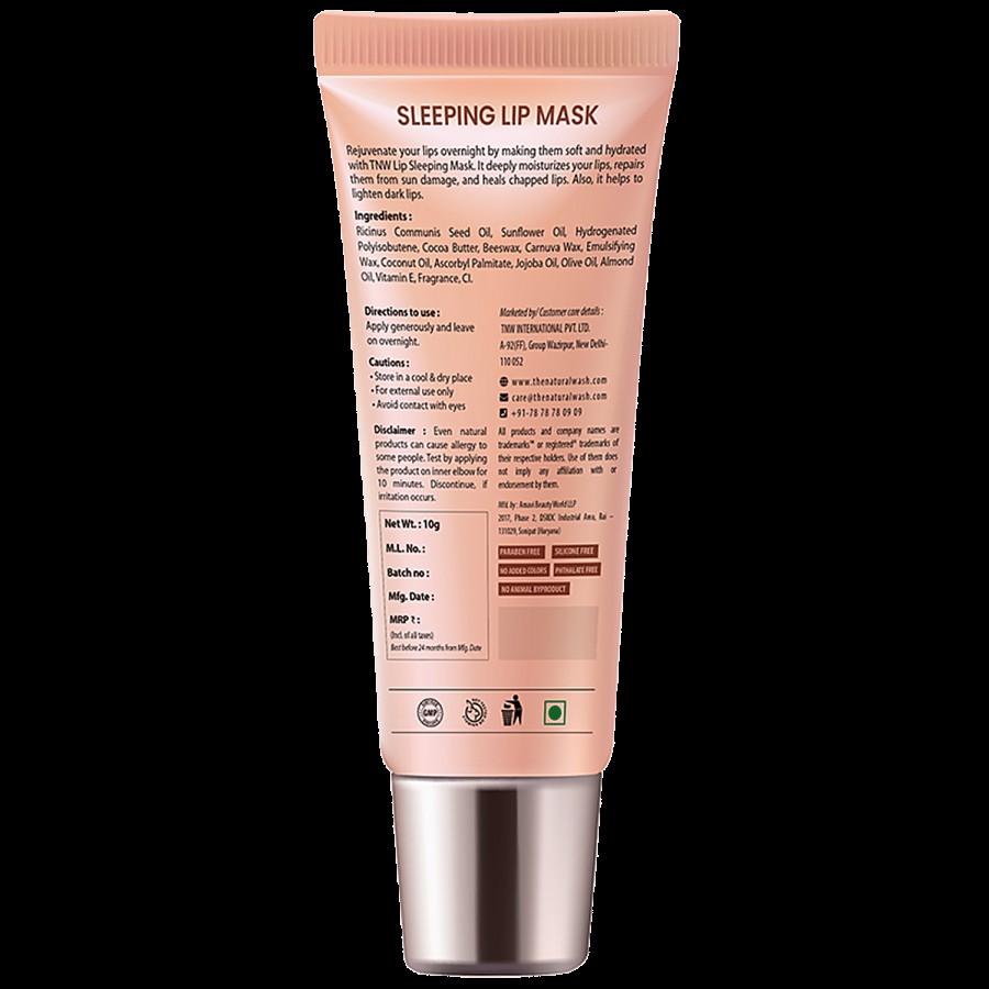 TNW-The Natural Wash Lip Sleeping Mask - Vitamin C & Shea Butter