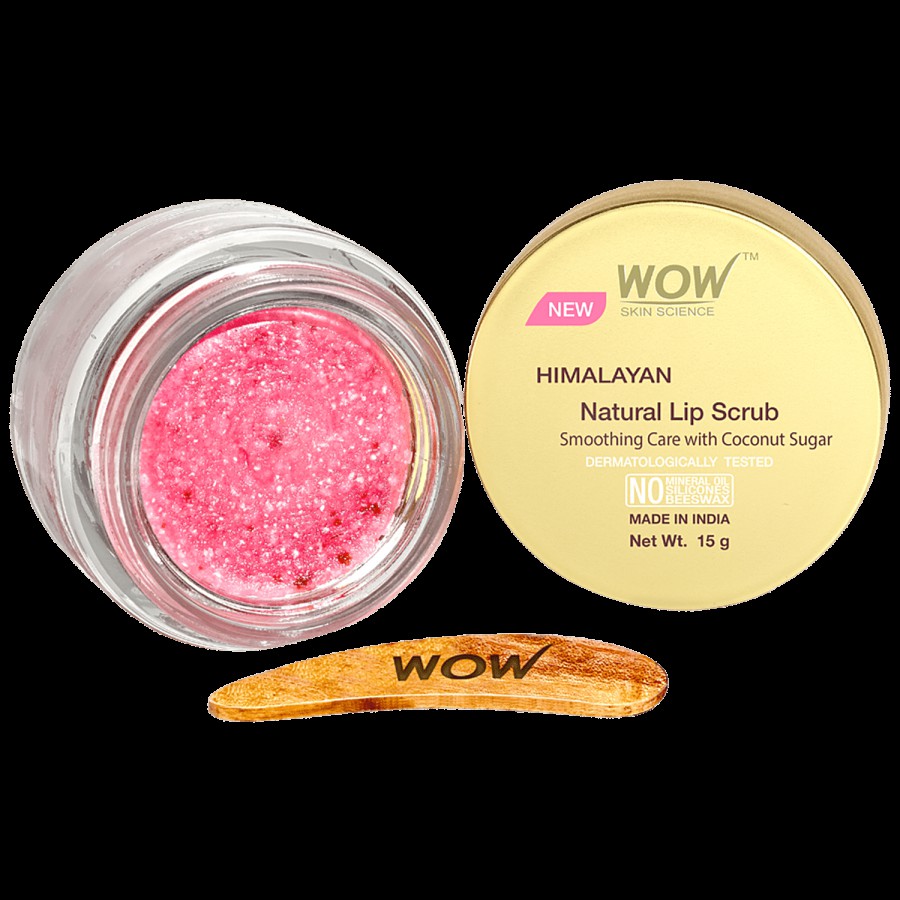 Wow Skin Science Himalayan Rose Lip Scrub - Exfoliates