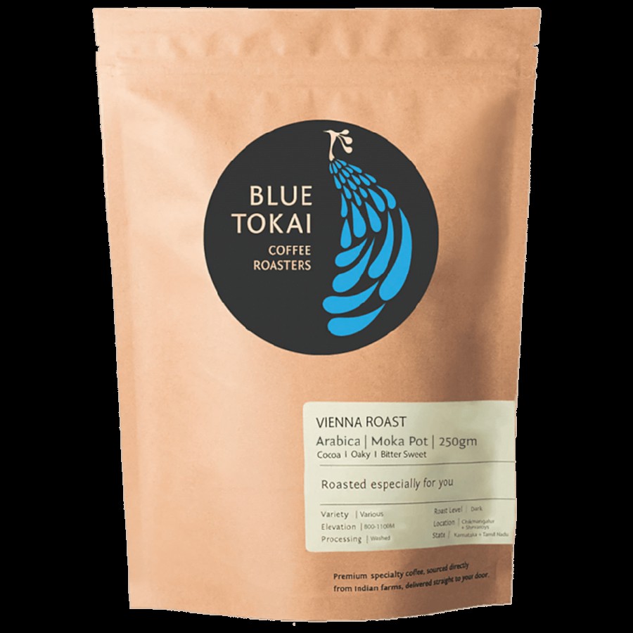 Blue Tokai Vienna Roast Moka Pot Coffee - 100% Arabica