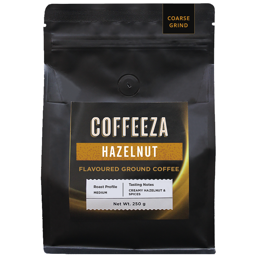 Coffeeza Hazelnut Flavoured Ground Coffee - Coarse Grind