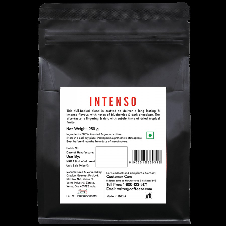 Coffeeza Intenso Ground Coffee - Medium Grind