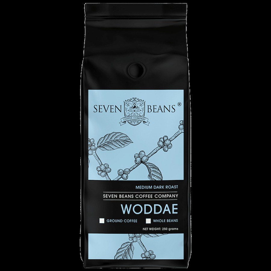 Seven Beans Woddae Medium Dark Roast Ground Coffee - Whole Beans