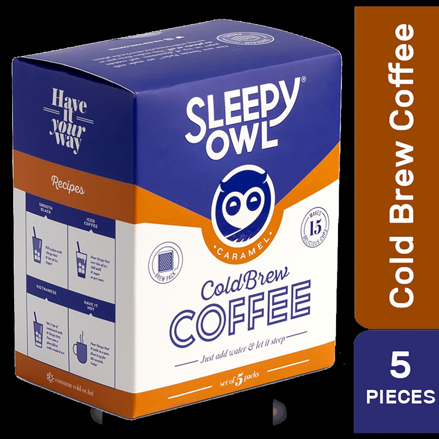 Sleepy Owl Caramel Cold Brew Packs