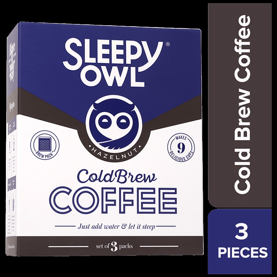 Sleepy Owl Hazelnut Cold Brew Packs