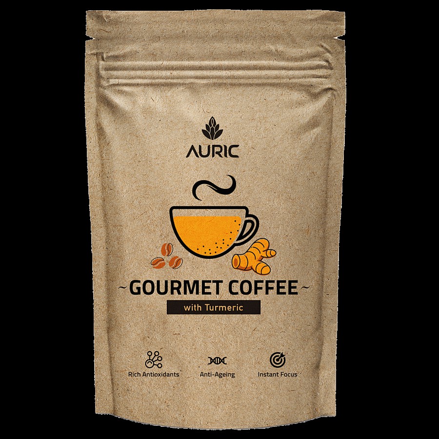 Auric Gourmet Coffee With Turmeric - Rich Antioxidants