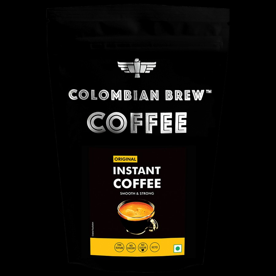 Colombian Brew Coffee Original Instant Coffee Powder - Strong