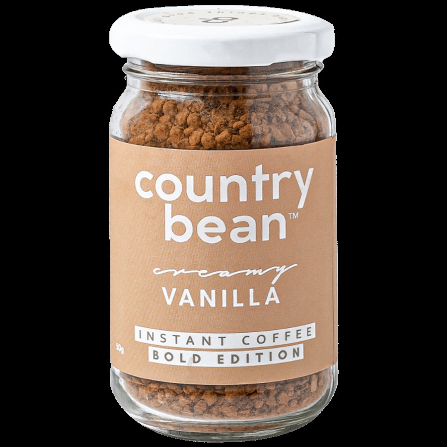 Country Bean Creamy Vanilla Bold Instant Coffee - 100% Arabica