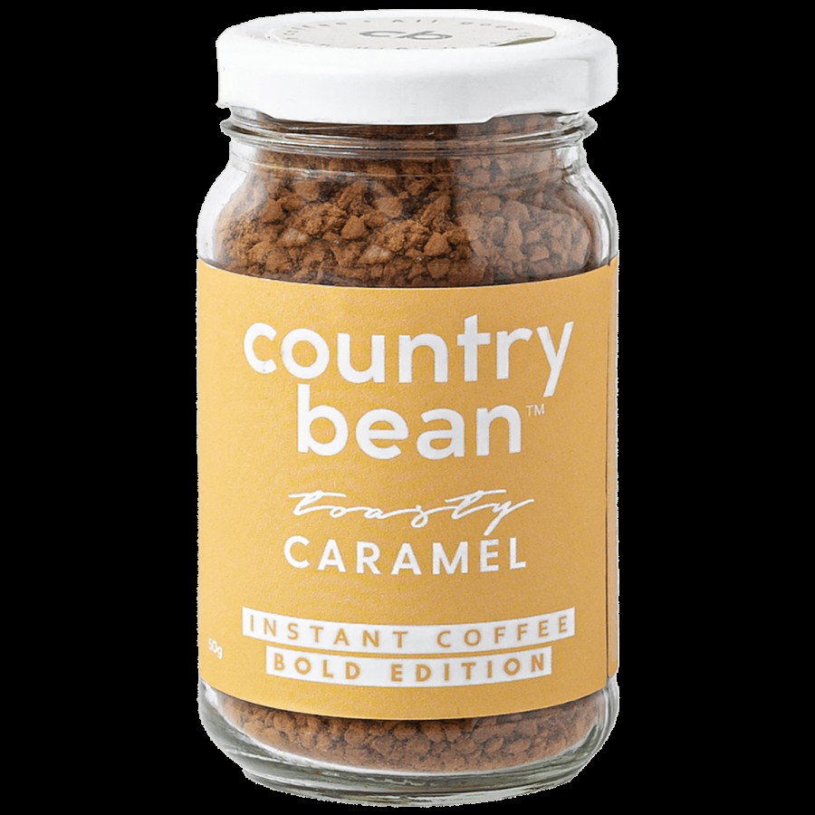 Country Bean Tasty Caramel Bold Instant Coffee - 100% Arabica