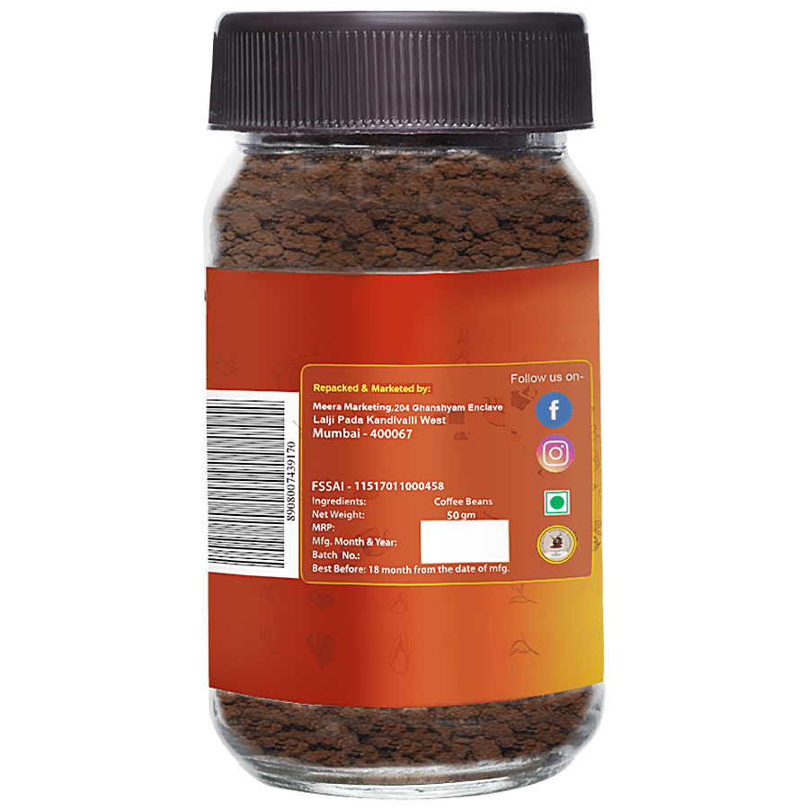 D'Aromas 100% Pure Instant Coffee - Rich Aroma & Bold Taste