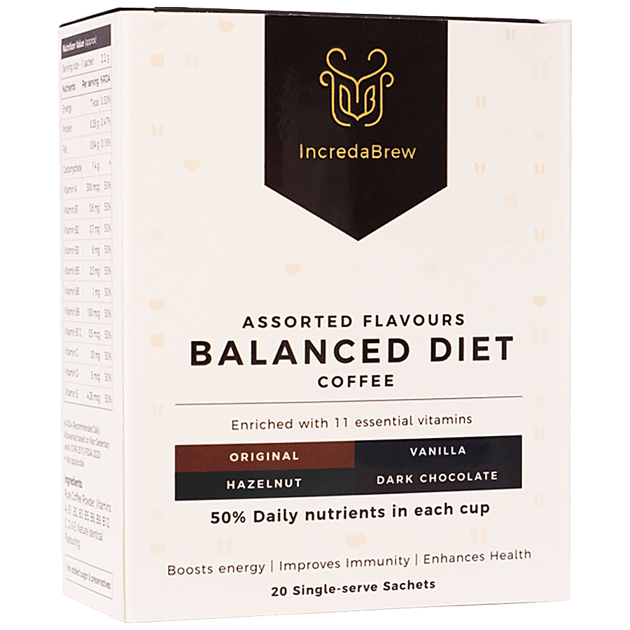 IncredaBrew Balanced Diet Instant Coffee - Assorted Flavours