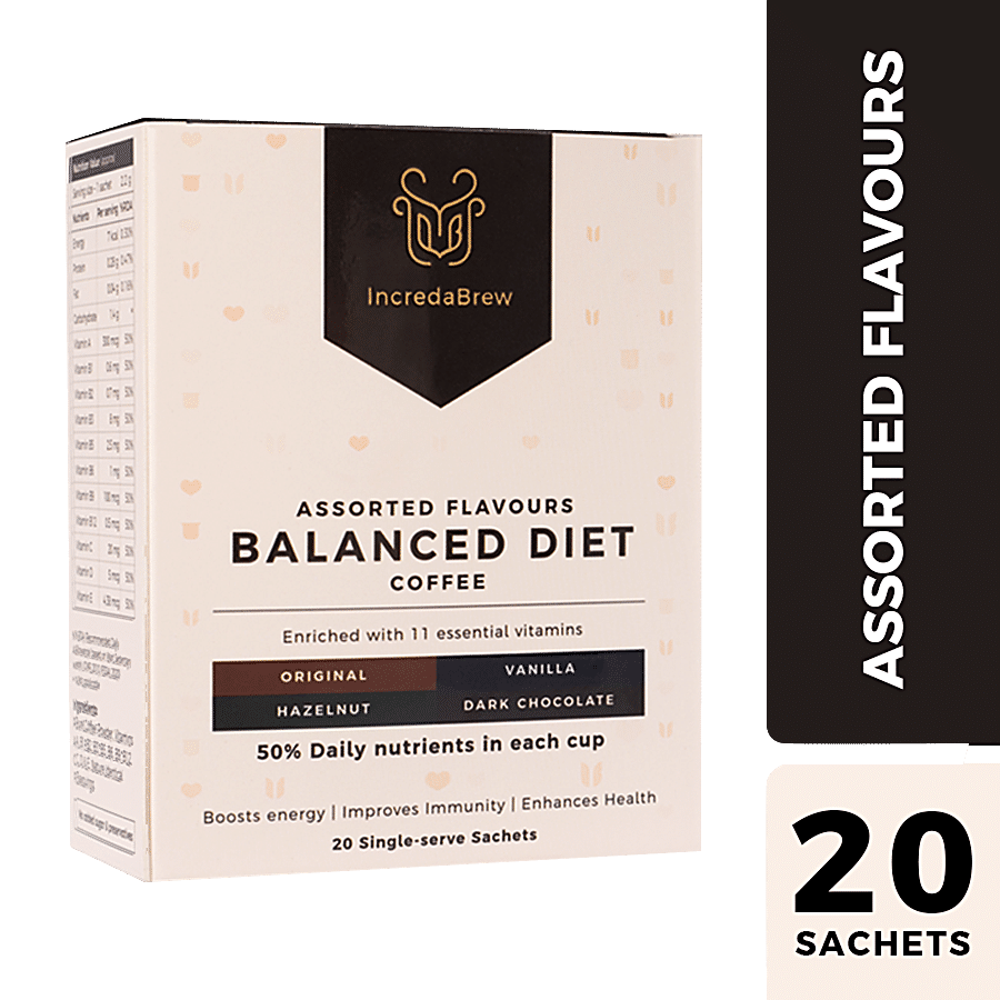 IncredaBrew Balanced Diet Instant Coffee - Assorted Flavours