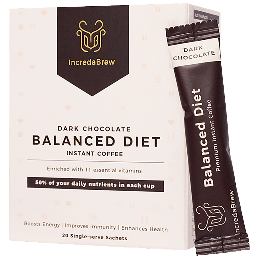 IncredaBrew Balanced Diet Instant Coffee - Dark Chocolate