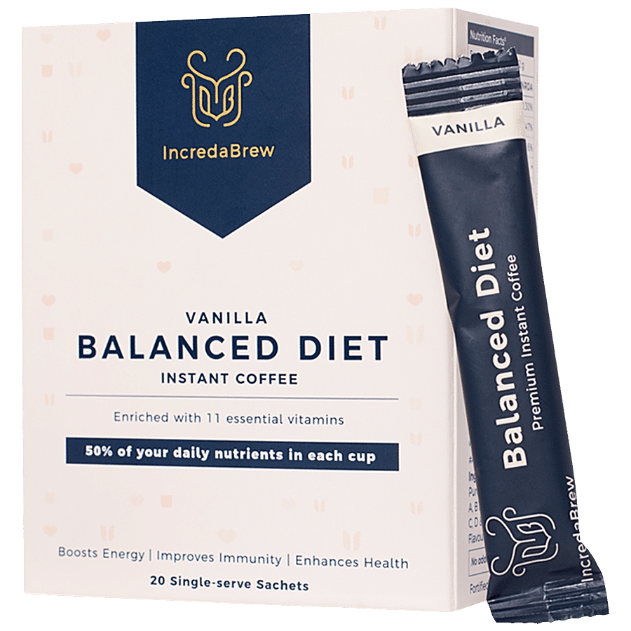 IncredaBrew Balanced Diet Instant Coffee - Vanilla