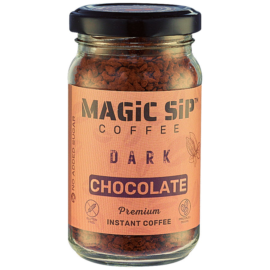 MAGICSIP COFFEE MAGICSIP COFFEE Dark Chocolate Premium Instant Coffee - No Added Sugar 60 g