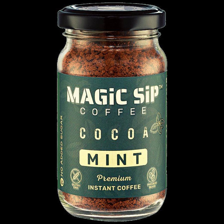 MAGICSIP COFFEE MAGICSIP COFFEE Cocoa Mint Premium Instant Coffee - No Added Sugar 60 g