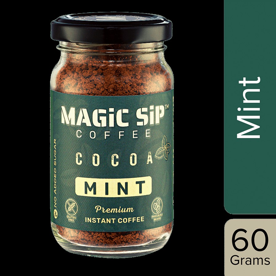 MAGICSIP COFFEE MAGICSIP COFFEE Cocoa Mint Premium Instant Coffee - No Added Sugar 60 g