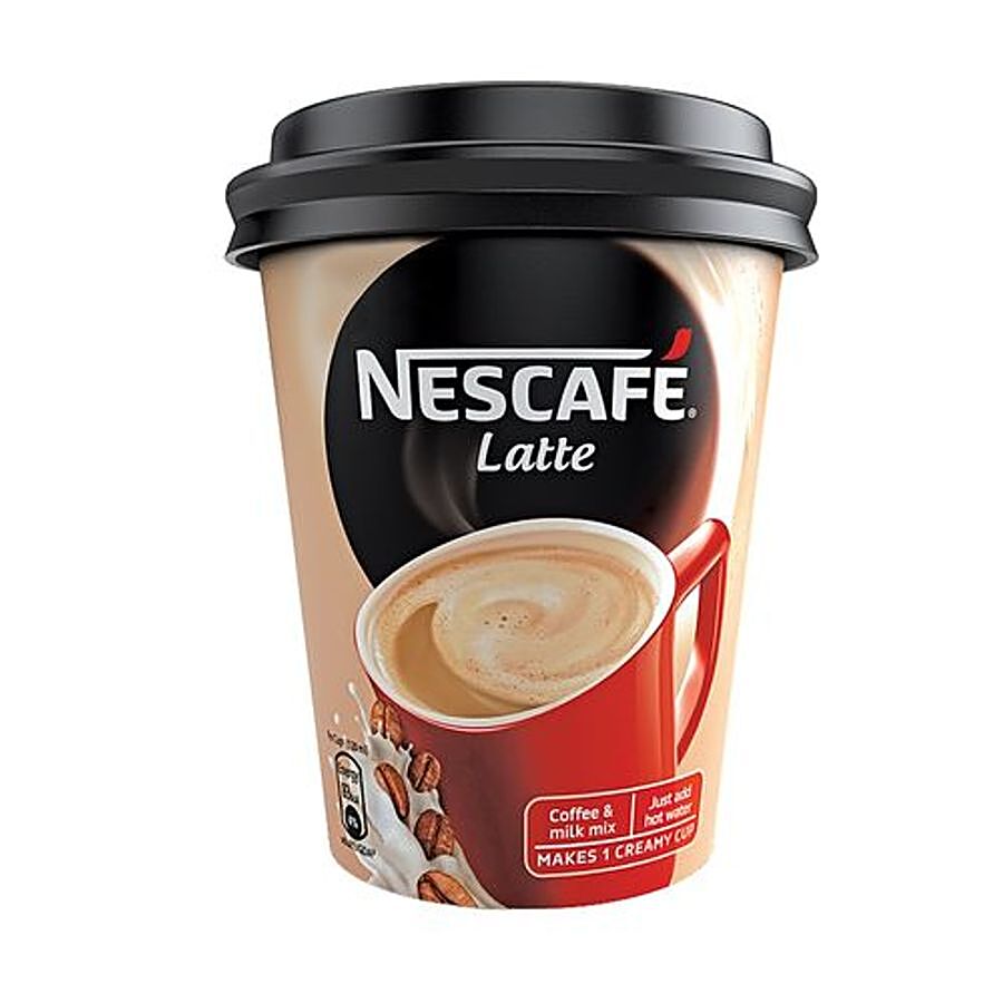 Nescafe  Latte Coffee Cup With Instant Powder Premix - Creamy