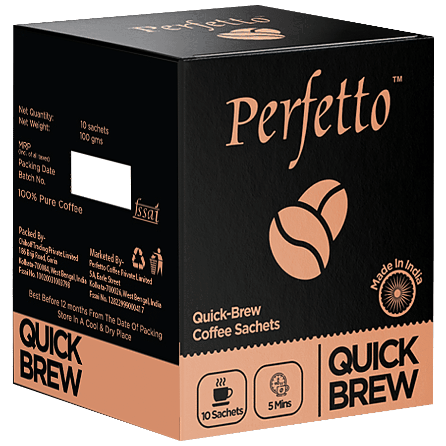 Perfetto Quick Brew Coffee Dip Bags - Assorted Flavours