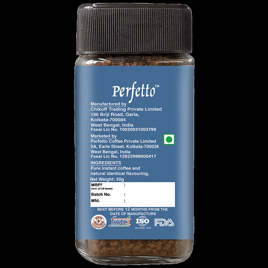 Perfetto Flavoured Instant Coffee - Exotic Hazelnut