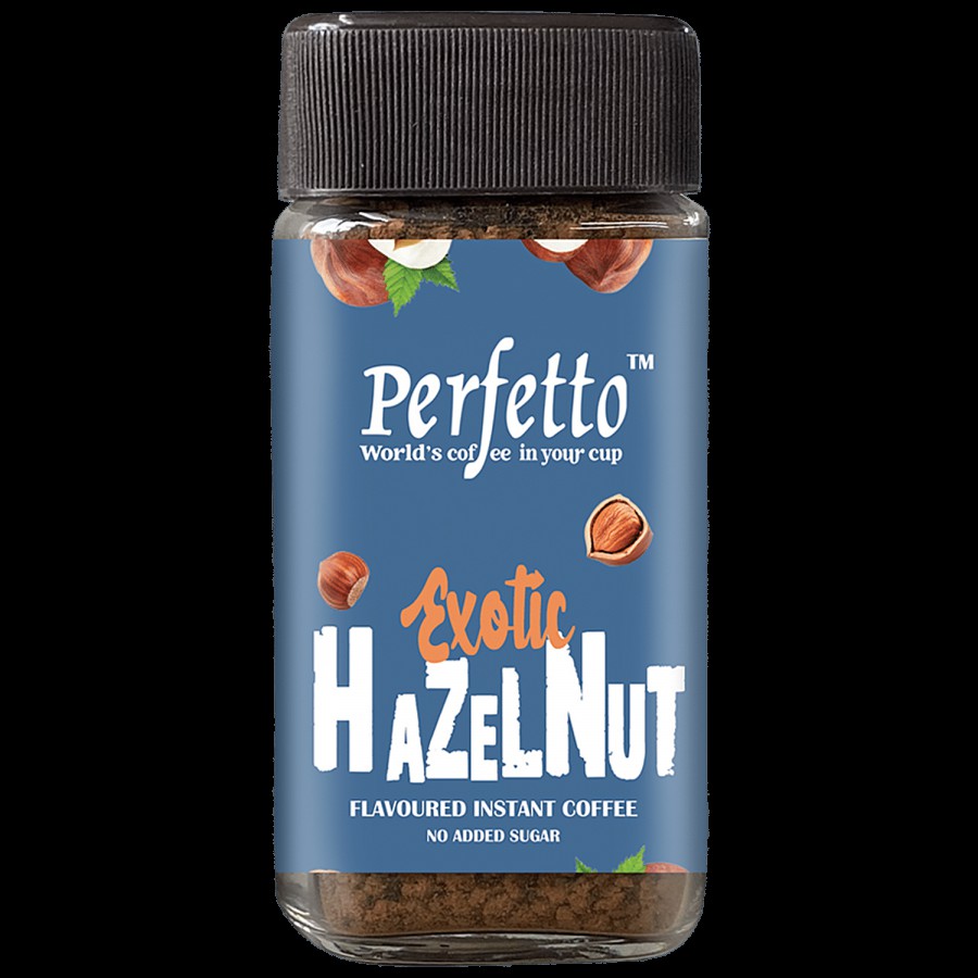 Perfetto Flavoured Instant Coffee - Exotic Hazelnut