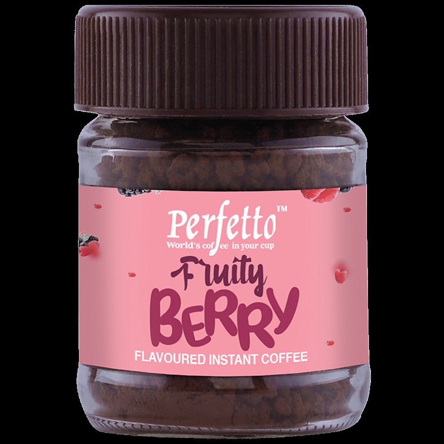 Perfetto Flavoured Instant Coffee - Fruity Berry