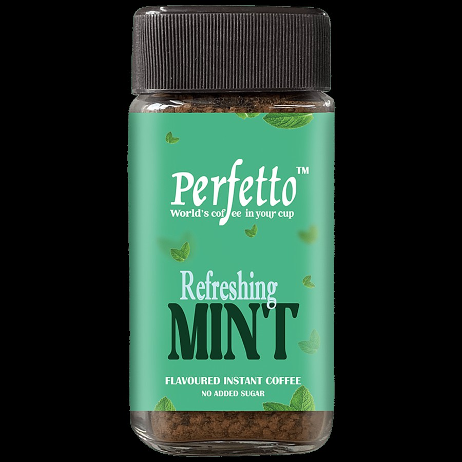 Perfetto Flavoured Instant Coffee - Refreshing Mint