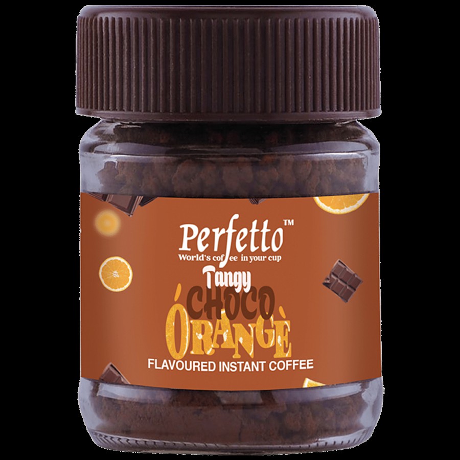 Perfetto Flavoured Instant Coffee - Tangy Choco Orange