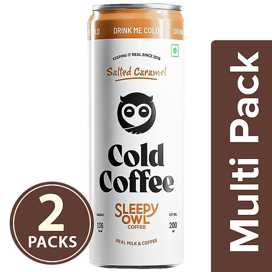 Sleepy Owl Salted Caramel Cold Coffee - Thicker