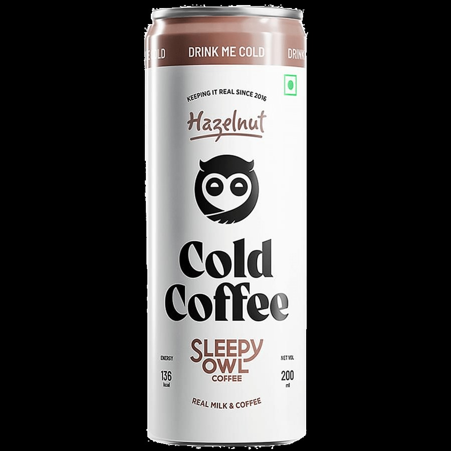 Sleepy Owl Hazelnut Cold Coffee - Thicker