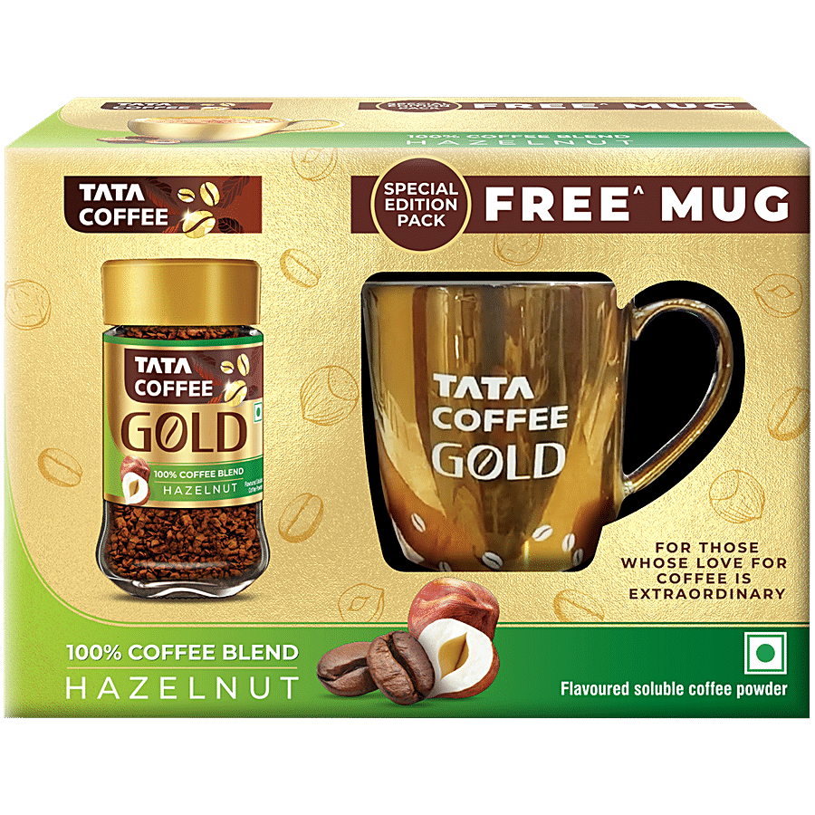 Tata Coffee Gold Instant Coffee Powder - Hazelnut