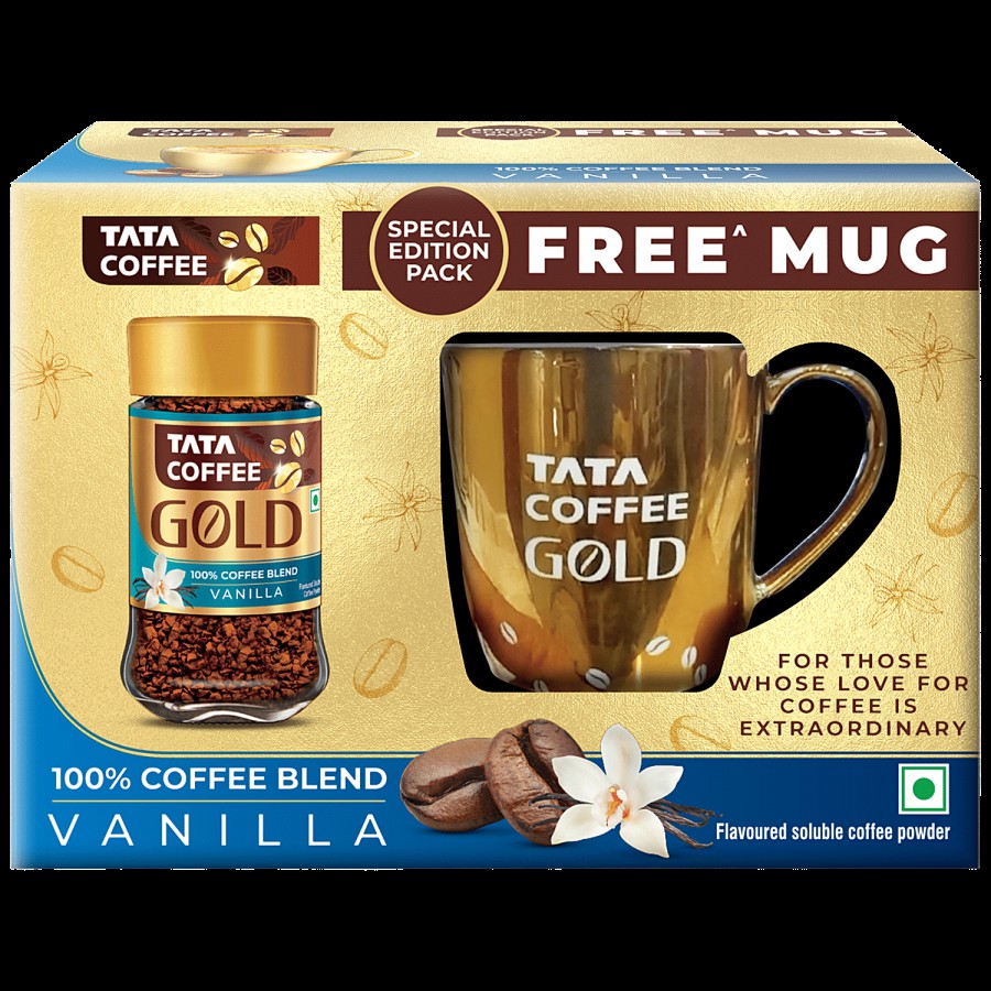 Tata Coffee Gold Instant Coffee Powder - Vanilla