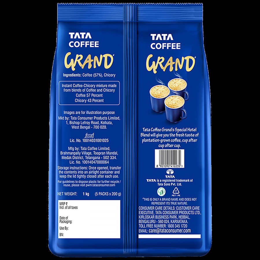 Tata Coffee Grand Classic Instant Coffee - Strong Taste & Rich Aroma