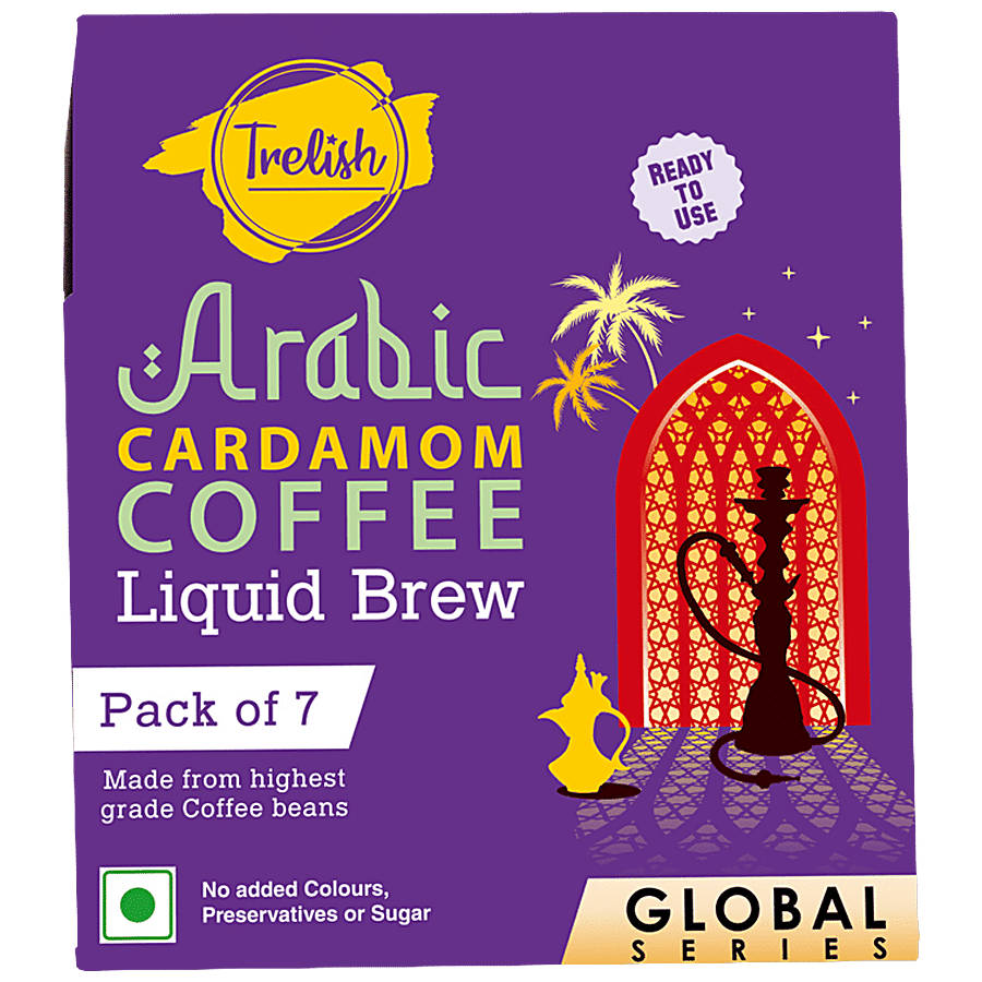 Trelish Arabic Cardamom Coffee Liquid Brew - Ready To Use Concoction