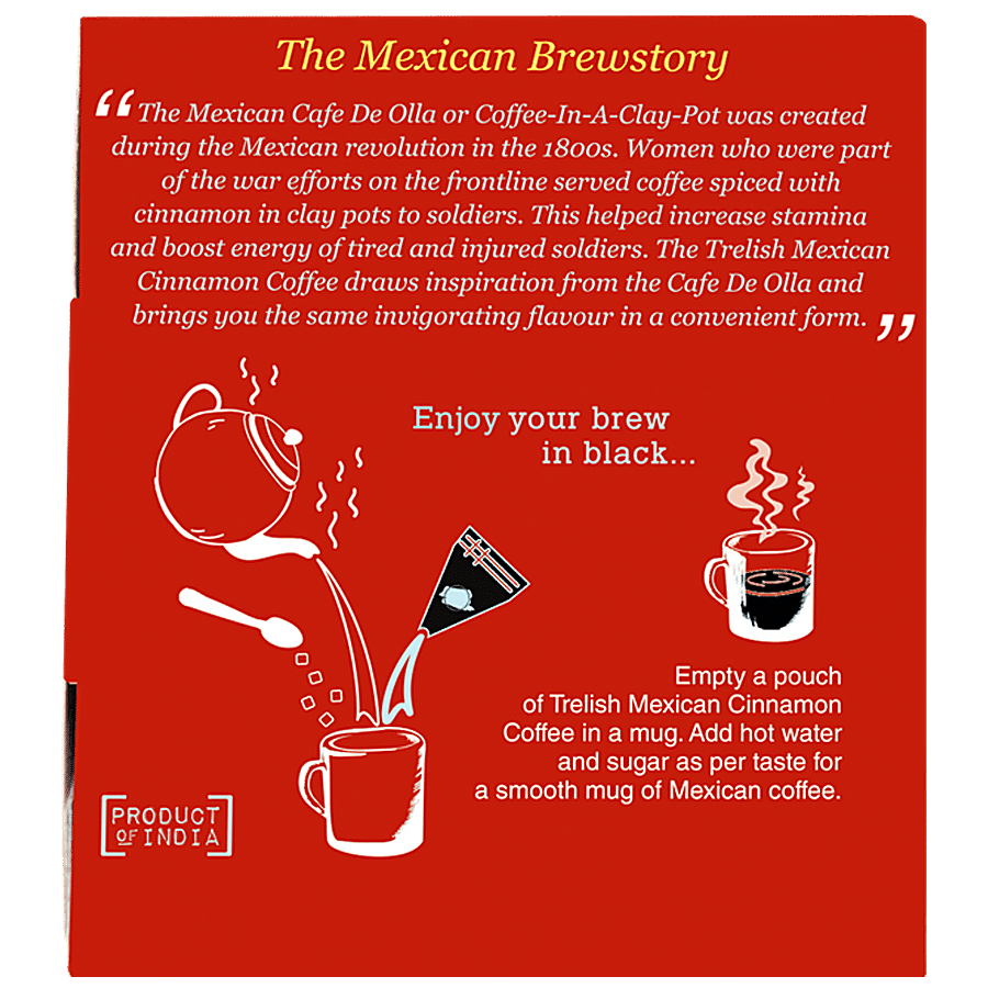 Trelish Mexican Cinnamon Coffee Liquid Brew - Intense Flavour & Aroma