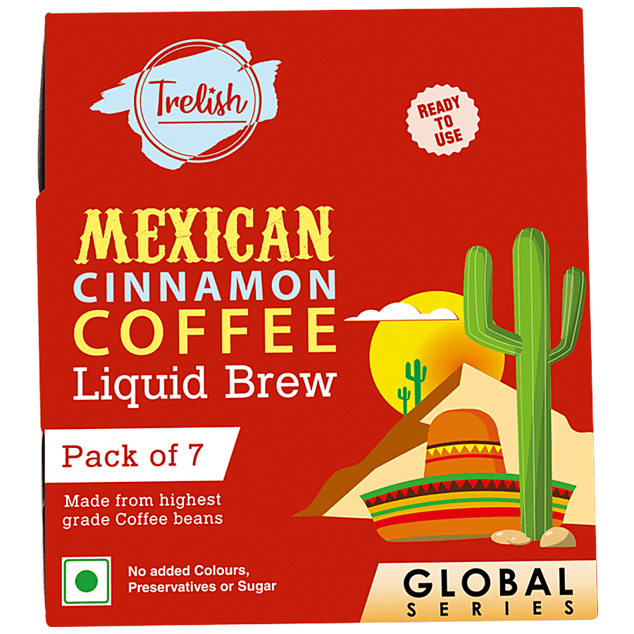 Trelish Mexican Cinnamon Coffee Liquid Brew - Intense Flavour & Aroma