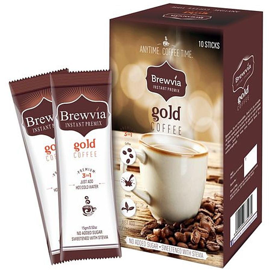 Zindagi Brewvia - Instant Hot & Cold Coffee Sweetened With Stevia