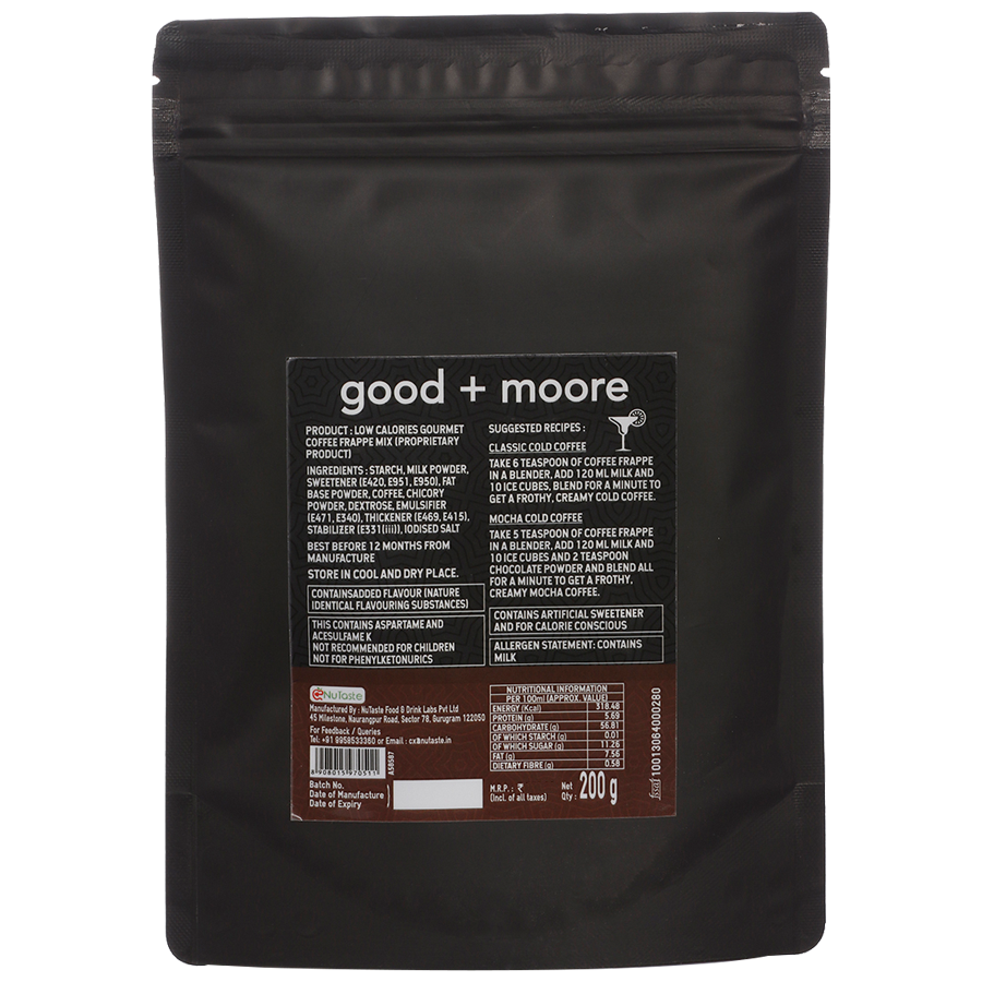 Good & Moore Low Calorie Gourmet Coffee Frappe