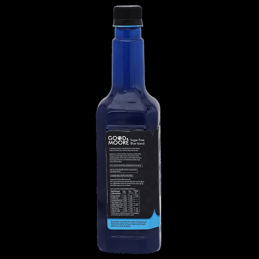 Good & Moore Sugar Free Blue Island Syrup