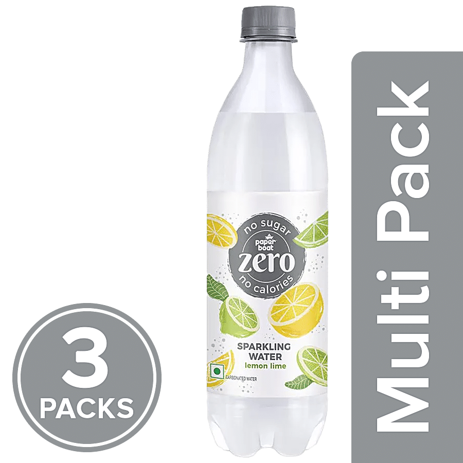 Paper Boat Zero Lemon Lime Sparkling Water - Carbonated Water