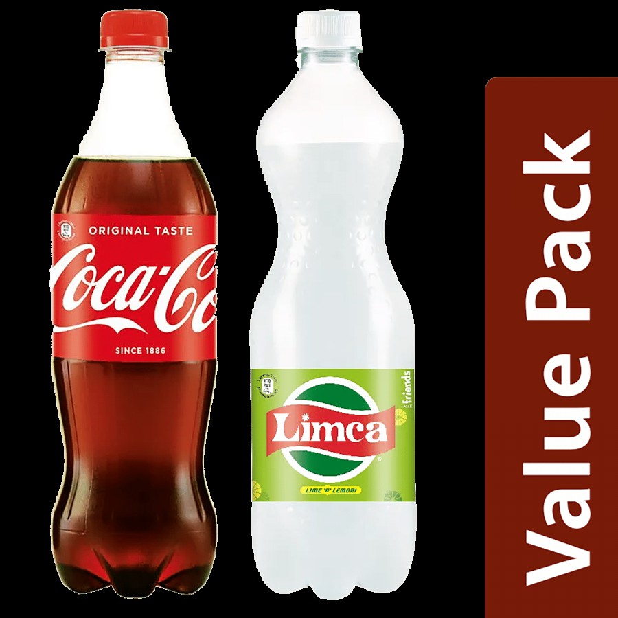 bb Combo Coca Cola Soft Drink Original Taste 750 ml +Limca Soft Drink Lemon & Lime 750 ml