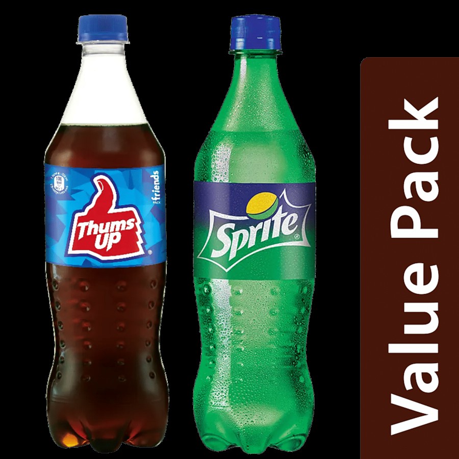 bb Combo Thums Up Soft Drink 750 ml + Sprite Soft Drink - Lime Flavoured 750 ml