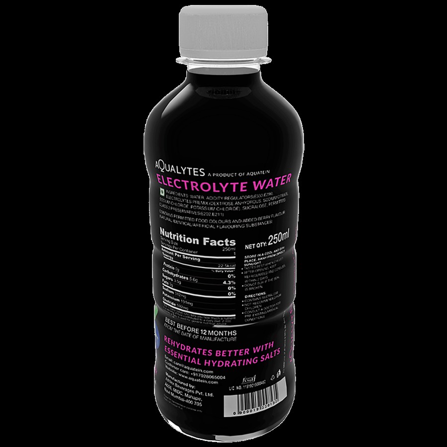 AQUATEIN Electrolyte Water - Very Berry