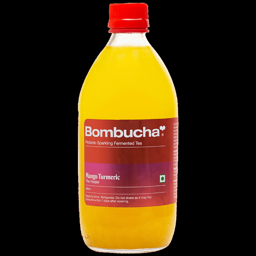 Bombucha Mango Turmeric Kombucha