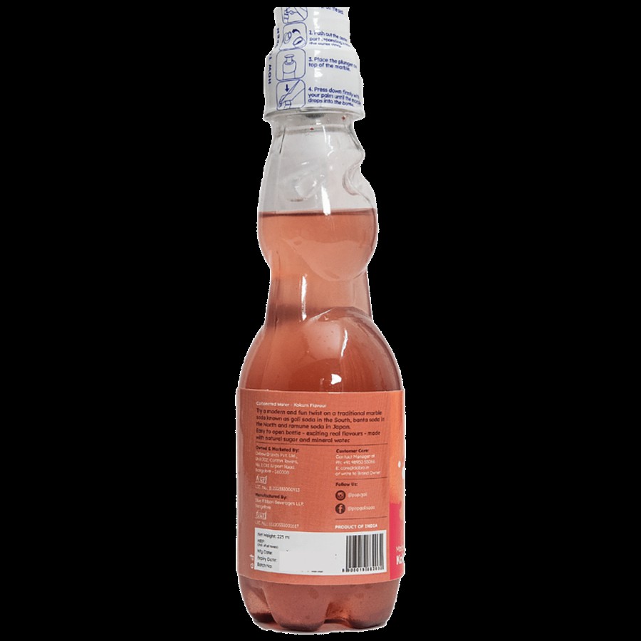 Dobra Pop Goli Marble Soda Kokum - Refreshing Soft Drink