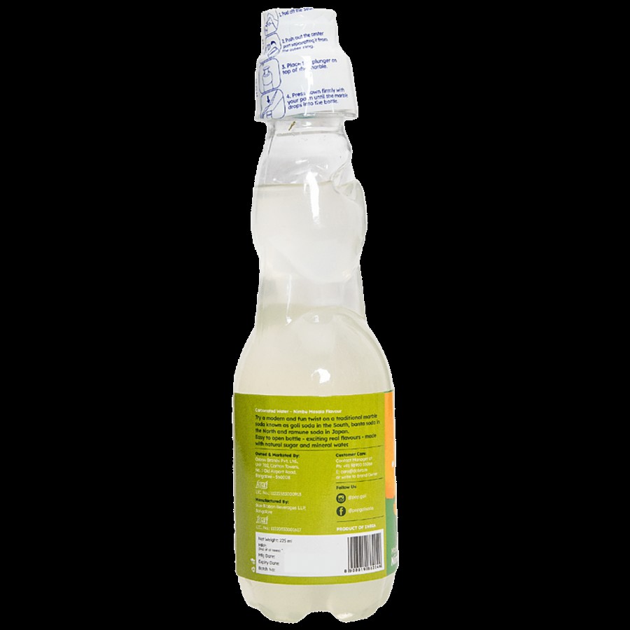 Dobra Pop Goli Marble Soda Nimbu Masala - Refreshing Soft Drink