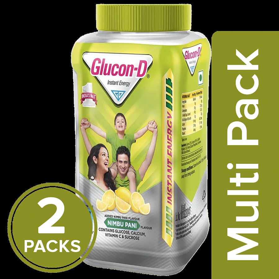 Glucon-D Instant Energy Nutrition Drink - Nimbu Pani