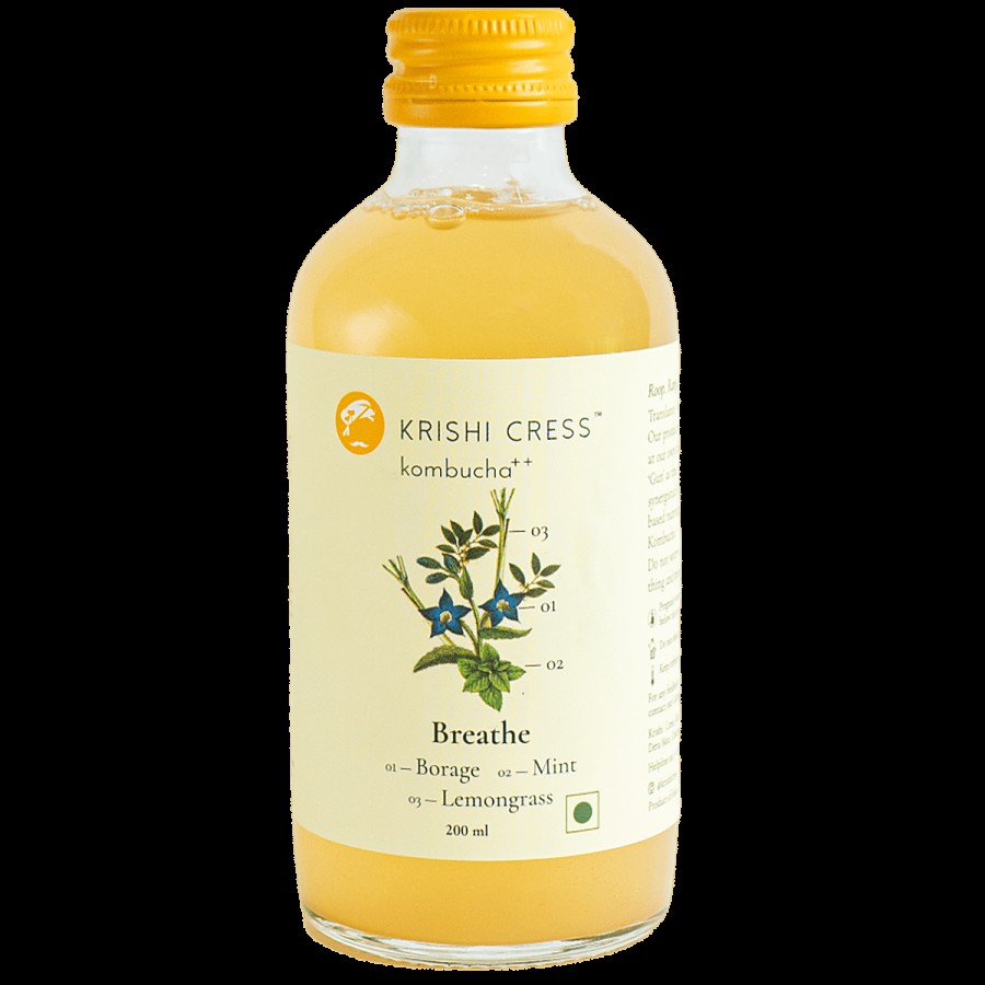 Krishi Cress Kombucha Breathe - Lemongrass